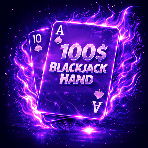 $100 Blackjack Hand